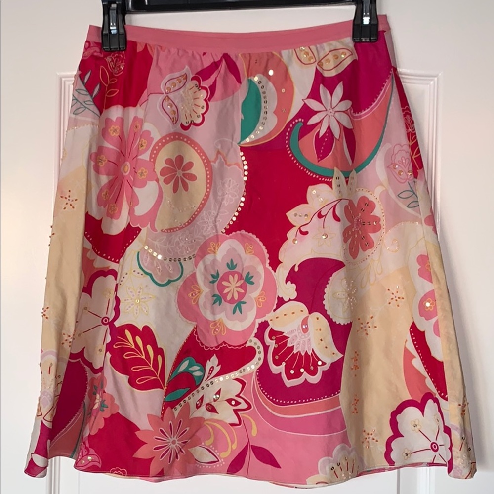 New York & Company Colorful Skirt